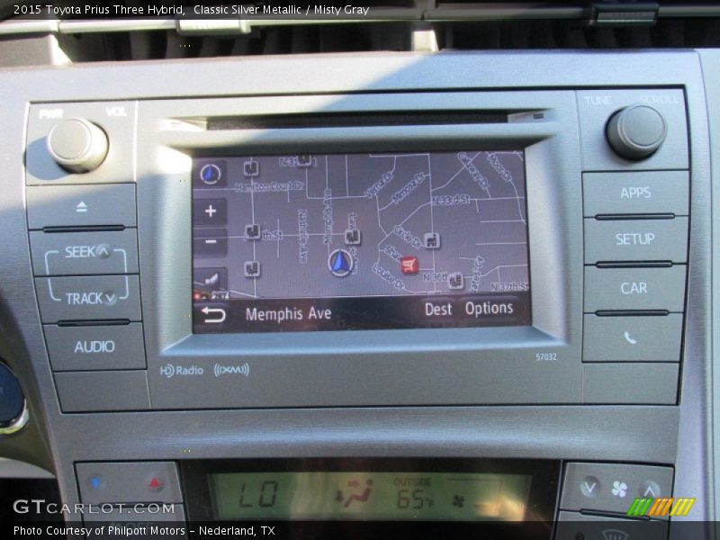 Classic Silver Metallic / Misty Gray 2015 Toyota Prius Three Hybrid