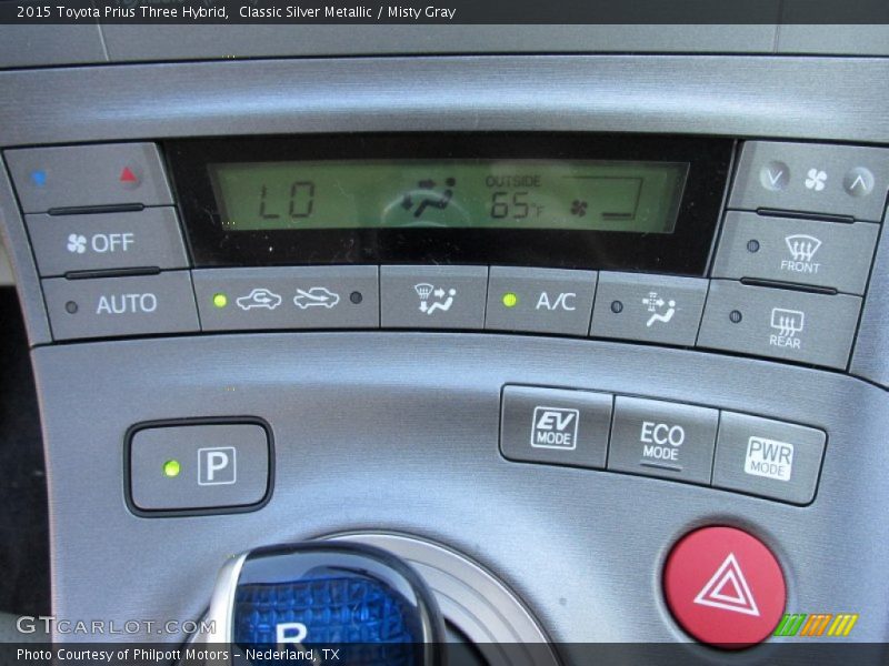 Classic Silver Metallic / Misty Gray 2015 Toyota Prius Three Hybrid