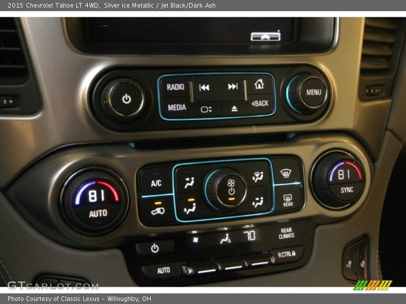 Silver Ice Metallic / Jet Black/Dark Ash 2015 Chevrolet Tahoe LT 4WD