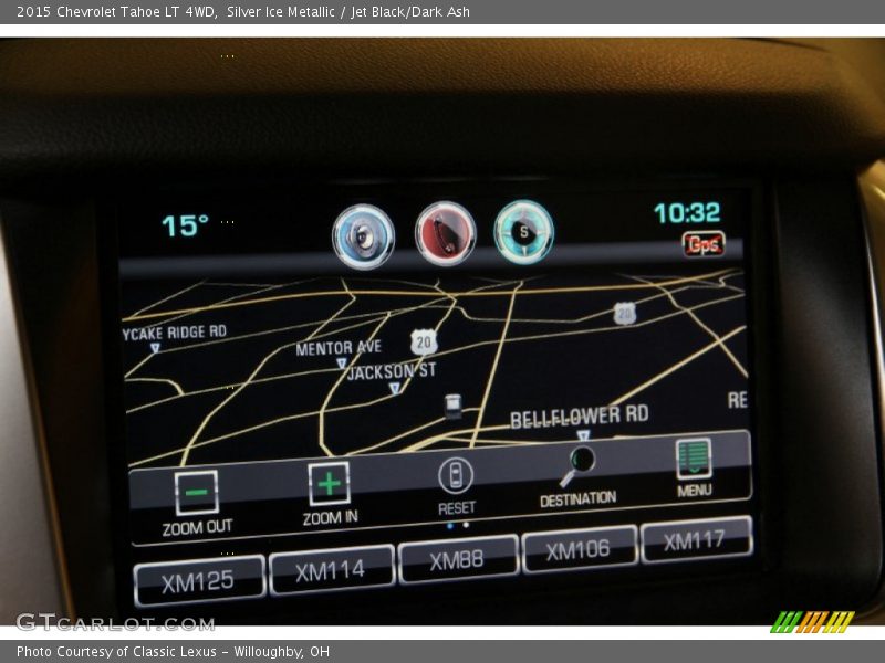 Silver Ice Metallic / Jet Black/Dark Ash 2015 Chevrolet Tahoe LT 4WD