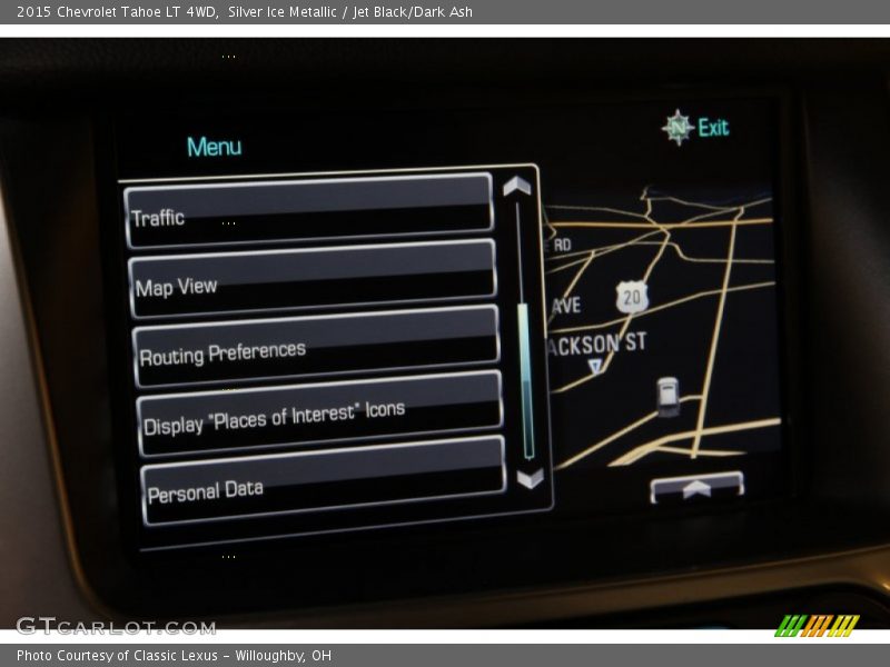 Silver Ice Metallic / Jet Black/Dark Ash 2015 Chevrolet Tahoe LT 4WD