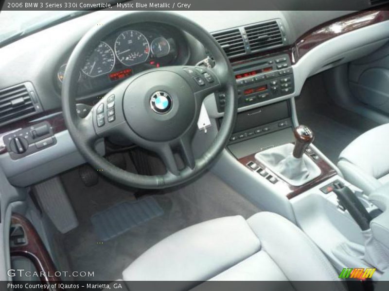 Mystic Blue Metallic / Grey 2006 BMW 3 Series 330i Convertible