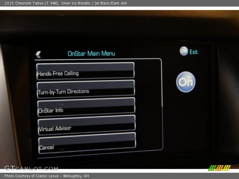 Silver Ice Metallic / Jet Black/Dark Ash 2015 Chevrolet Tahoe LT 4WD