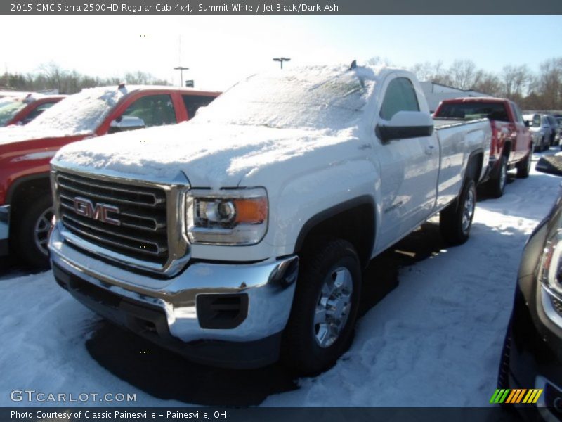 Summit White / Jet Black/Dark Ash 2015 GMC Sierra 2500HD Regular Cab 4x4