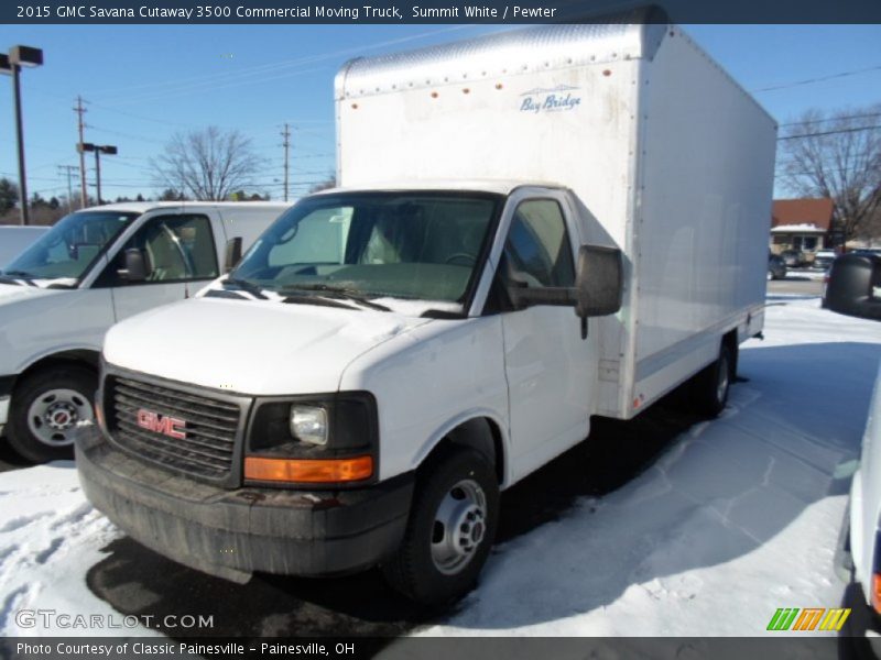 Summit White / Pewter 2015 GMC Savana Cutaway 3500 Commercial Moving Truck