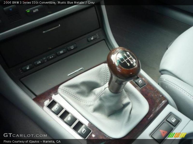 Mystic Blue Metallic / Grey 2006 BMW 3 Series 330i Convertible