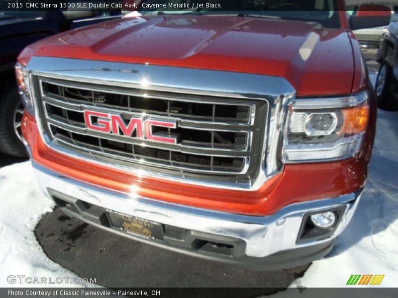 Cayenne Metallic / Jet Black 2015 GMC Sierra 1500 SLE Double Cab 4x4
