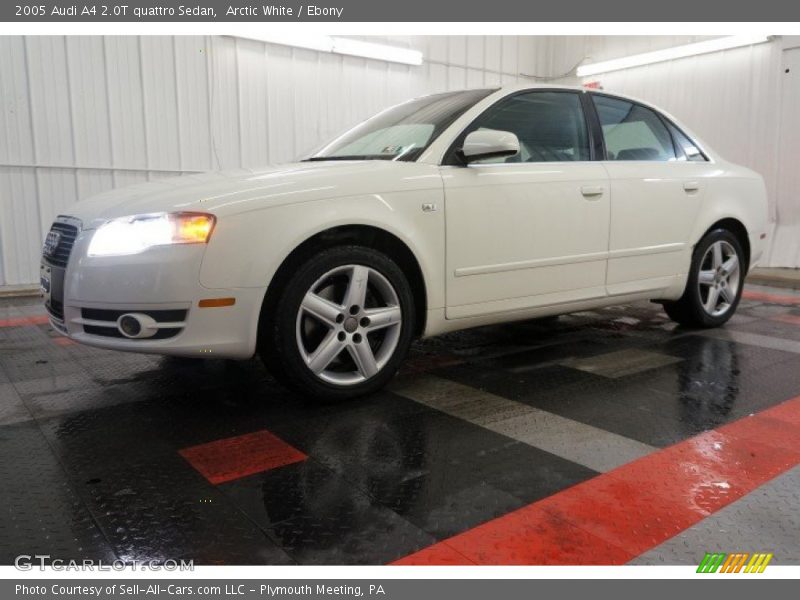 Arctic White / Ebony 2005 Audi A4 2.0T quattro Sedan