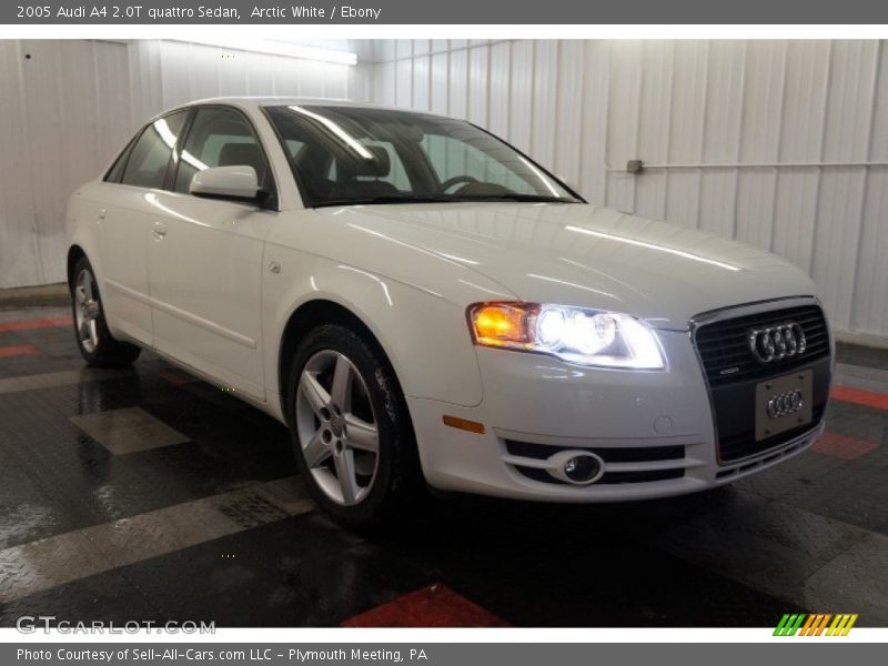 Arctic White / Ebony 2005 Audi A4 2.0T quattro Sedan