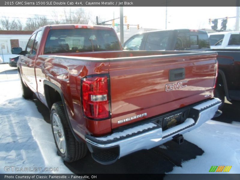 Cayenne Metallic / Jet Black 2015 GMC Sierra 1500 SLE Double Cab 4x4