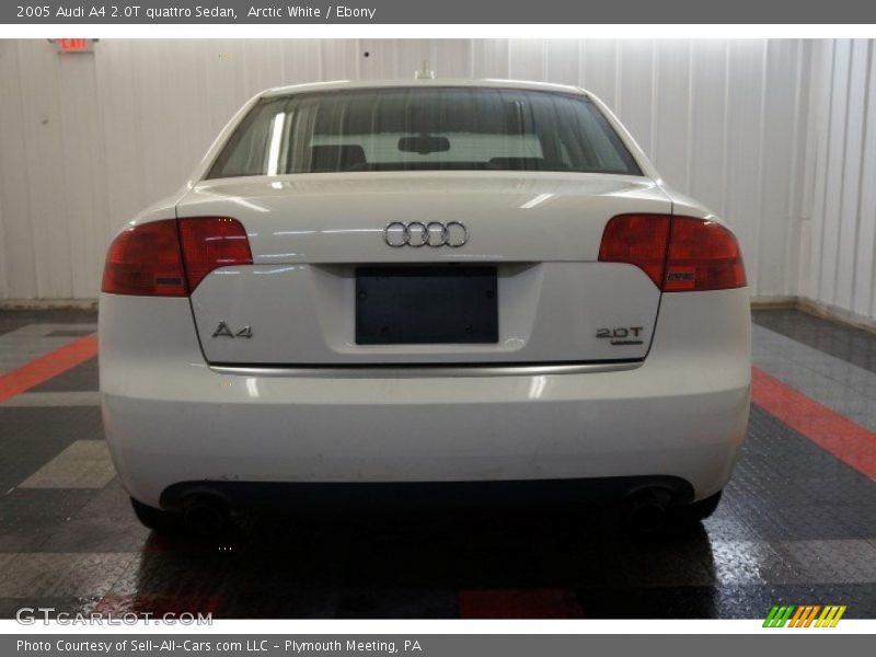 Arctic White / Ebony 2005 Audi A4 2.0T quattro Sedan