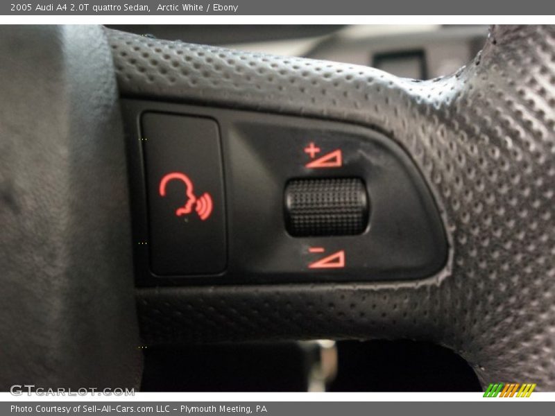 Arctic White / Ebony 2005 Audi A4 2.0T quattro Sedan
