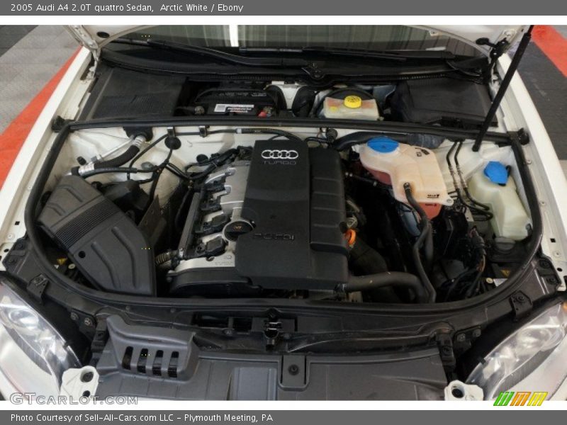 Arctic White / Ebony 2005 Audi A4 2.0T quattro Sedan