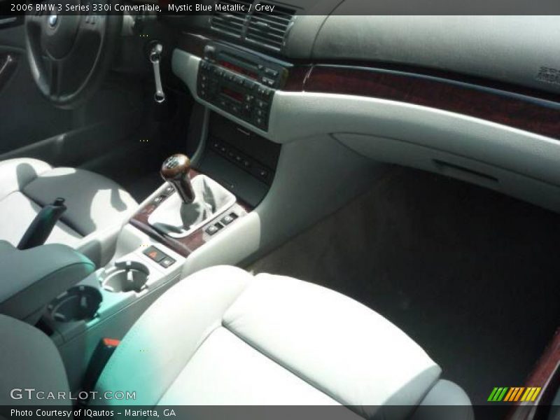 Mystic Blue Metallic / Grey 2006 BMW 3 Series 330i Convertible