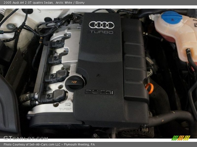 Arctic White / Ebony 2005 Audi A4 2.0T quattro Sedan