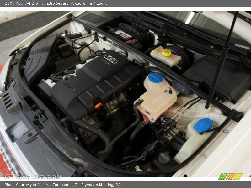 Arctic White / Ebony 2005 Audi A4 2.0T quattro Sedan