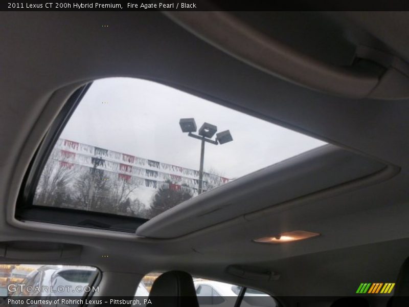 Fire Agate Pearl / Black 2011 Lexus CT 200h Hybrid Premium