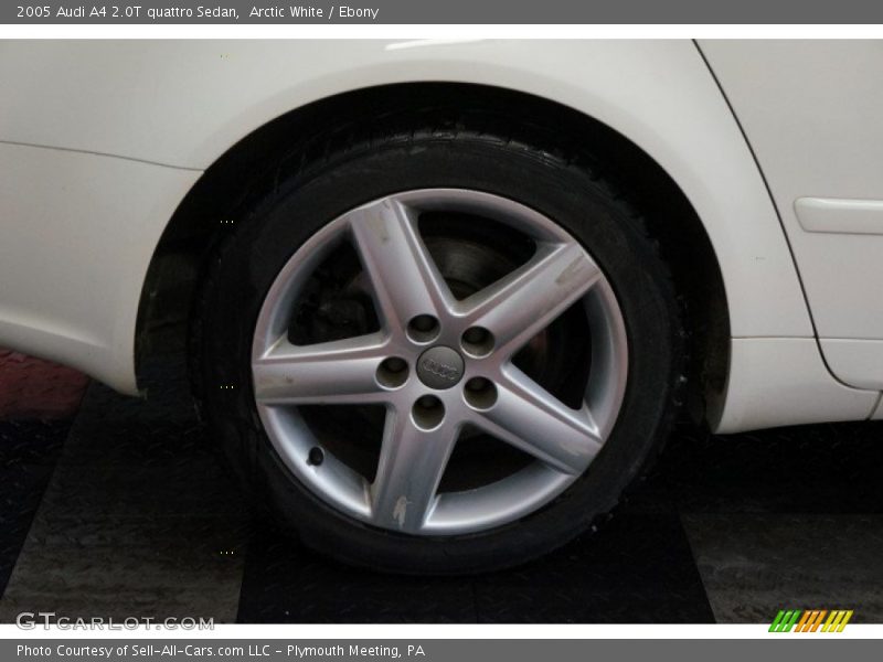 Arctic White / Ebony 2005 Audi A4 2.0T quattro Sedan