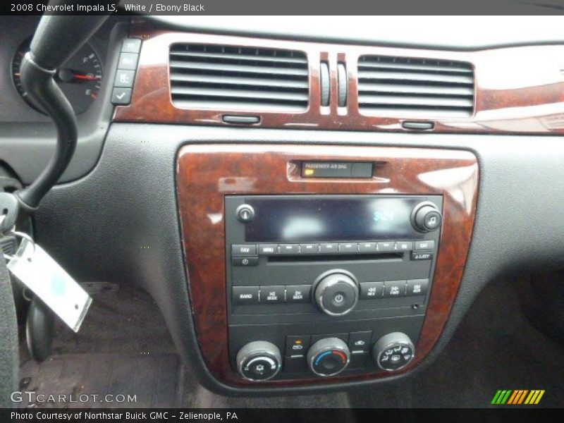 White / Ebony Black 2008 Chevrolet Impala LS