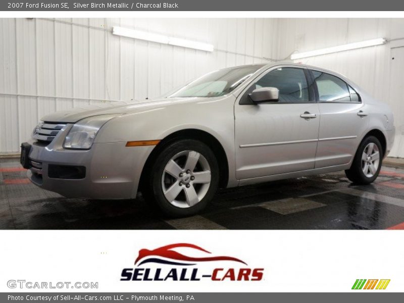 Silver Birch Metallic / Charcoal Black 2007 Ford Fusion SE