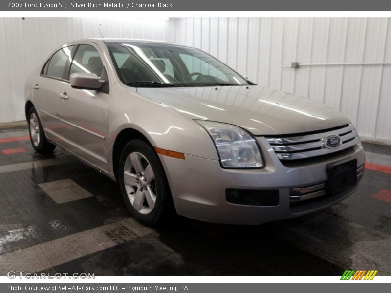 Silver Birch Metallic / Charcoal Black 2007 Ford Fusion SE