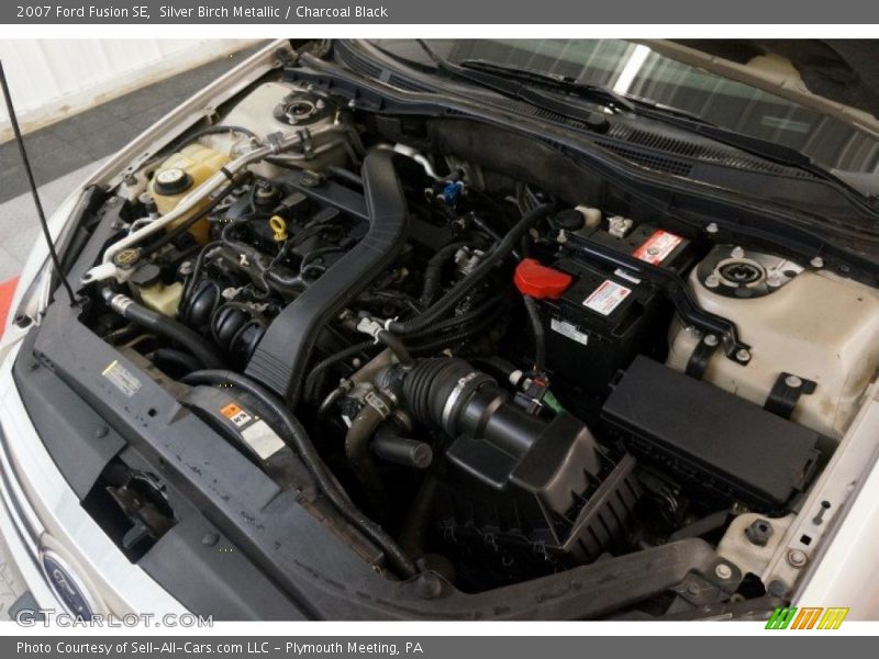 Silver Birch Metallic / Charcoal Black 2007 Ford Fusion SE