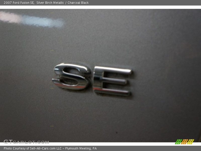 Silver Birch Metallic / Charcoal Black 2007 Ford Fusion SE
