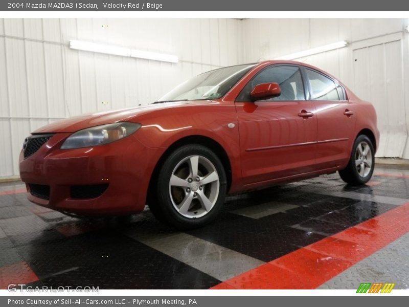 Velocity Red / Beige 2004 Mazda MAZDA3 i Sedan