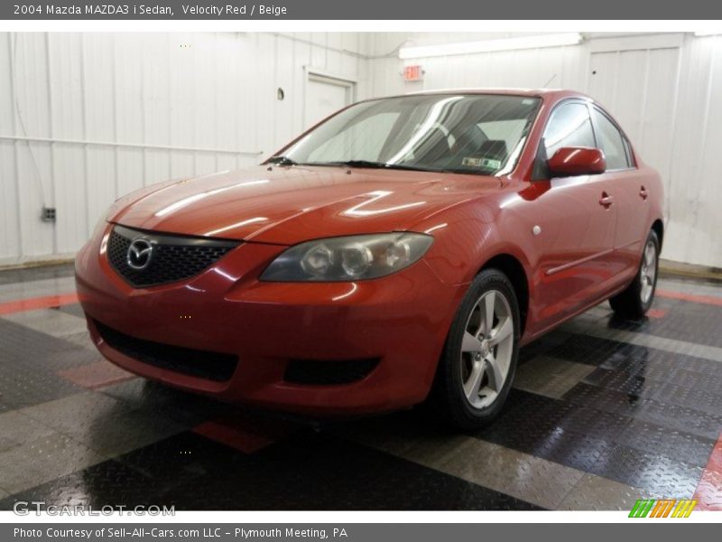 Velocity Red / Beige 2004 Mazda MAZDA3 i Sedan
