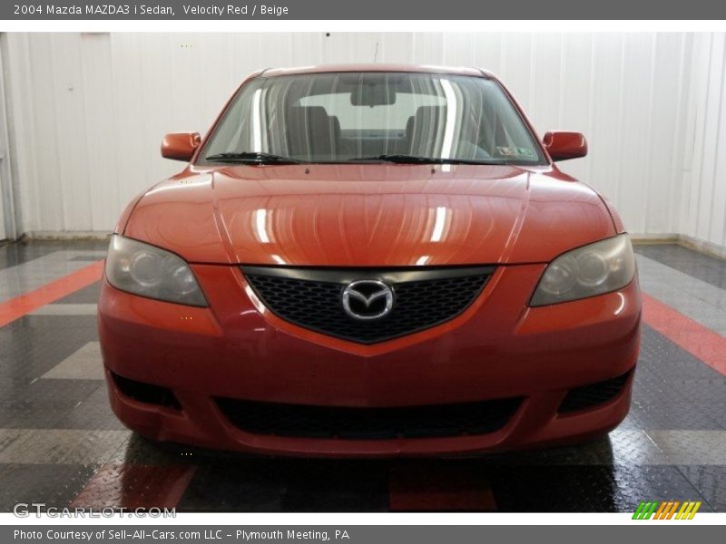 Velocity Red / Beige 2004 Mazda MAZDA3 i Sedan