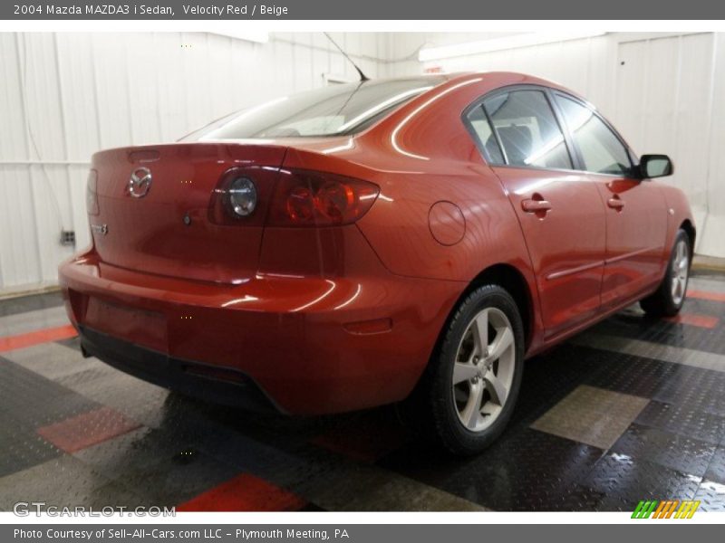 Velocity Red / Beige 2004 Mazda MAZDA3 i Sedan
