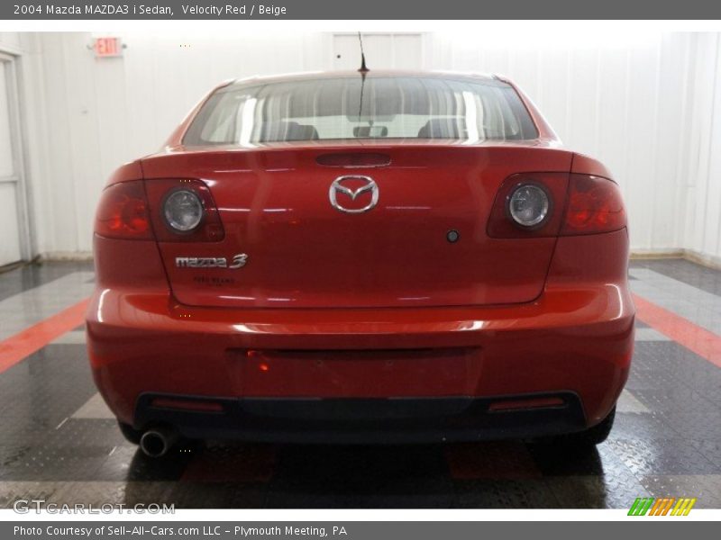 Velocity Red / Beige 2004 Mazda MAZDA3 i Sedan