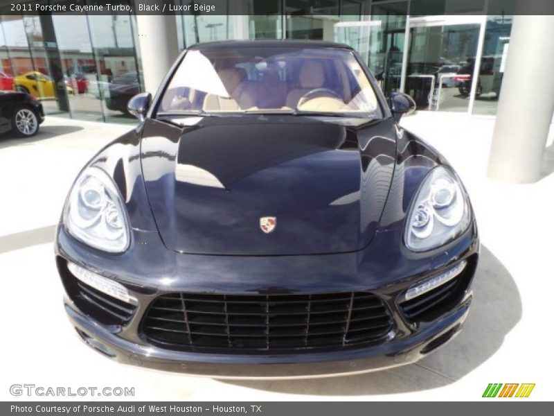 Black / Luxor Beige 2011 Porsche Cayenne Turbo
