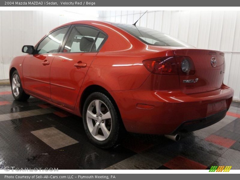 Velocity Red / Beige 2004 Mazda MAZDA3 i Sedan
