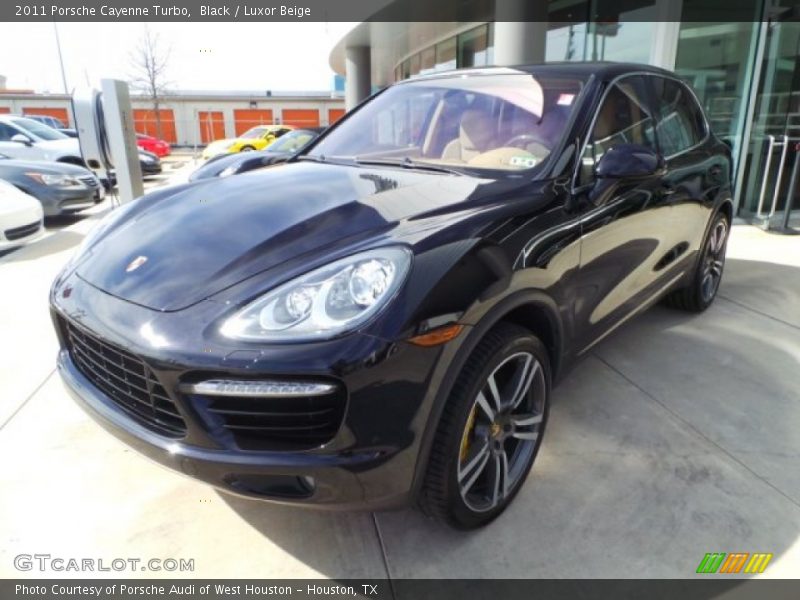 Black / Luxor Beige 2011 Porsche Cayenne Turbo