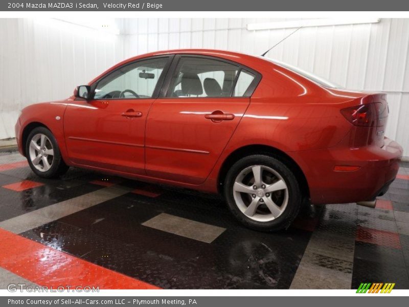 Velocity Red / Beige 2004 Mazda MAZDA3 i Sedan