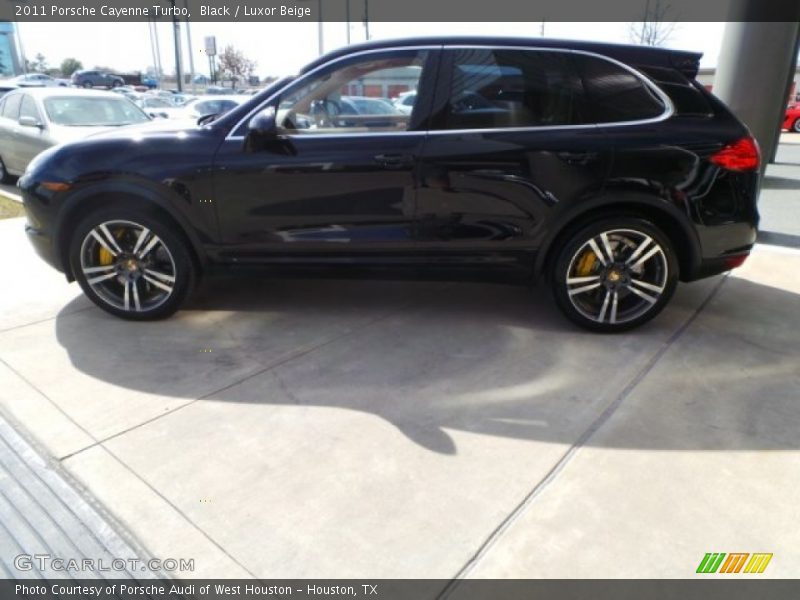 Black / Luxor Beige 2011 Porsche Cayenne Turbo