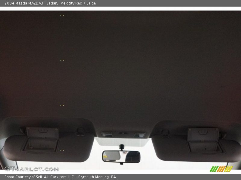 Velocity Red / Beige 2004 Mazda MAZDA3 i Sedan