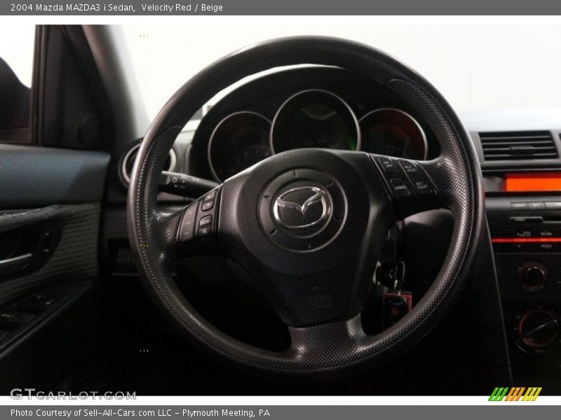 Velocity Red / Beige 2004 Mazda MAZDA3 i Sedan