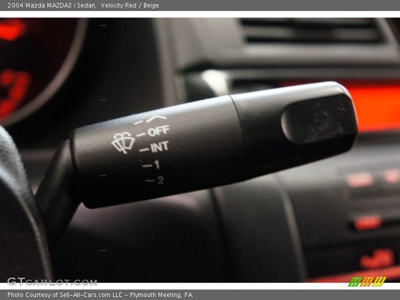 Velocity Red / Beige 2004 Mazda MAZDA3 i Sedan