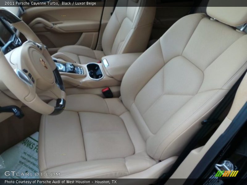 Black / Luxor Beige 2011 Porsche Cayenne Turbo