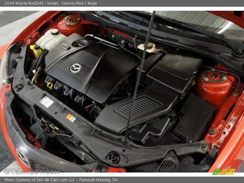 Velocity Red / Beige 2004 Mazda MAZDA3 i Sedan