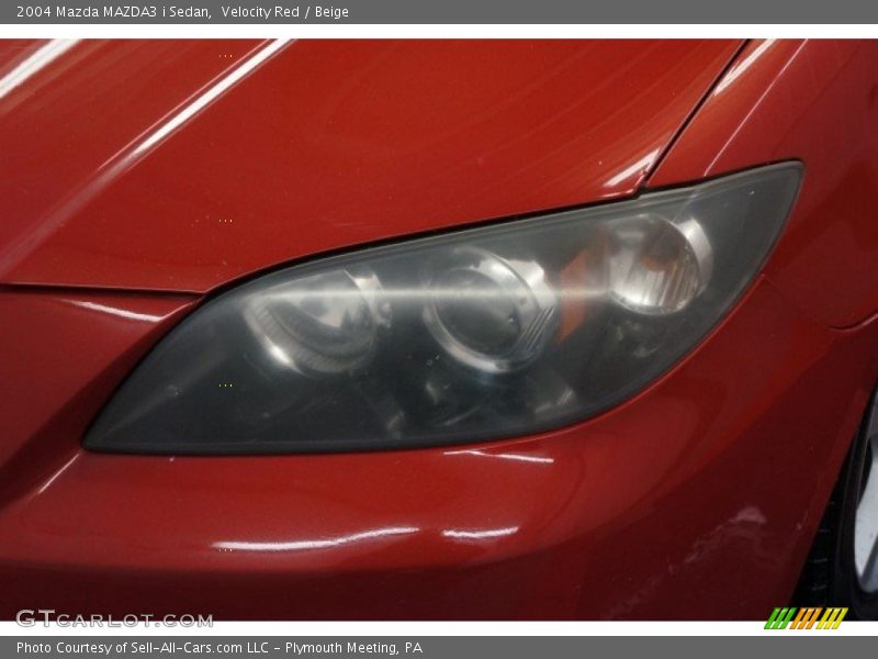 Velocity Red / Beige 2004 Mazda MAZDA3 i Sedan