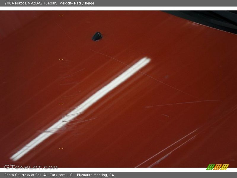 Velocity Red / Beige 2004 Mazda MAZDA3 i Sedan