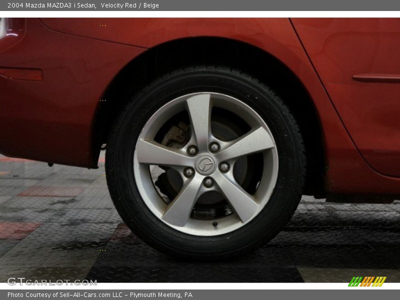 Velocity Red / Beige 2004 Mazda MAZDA3 i Sedan
