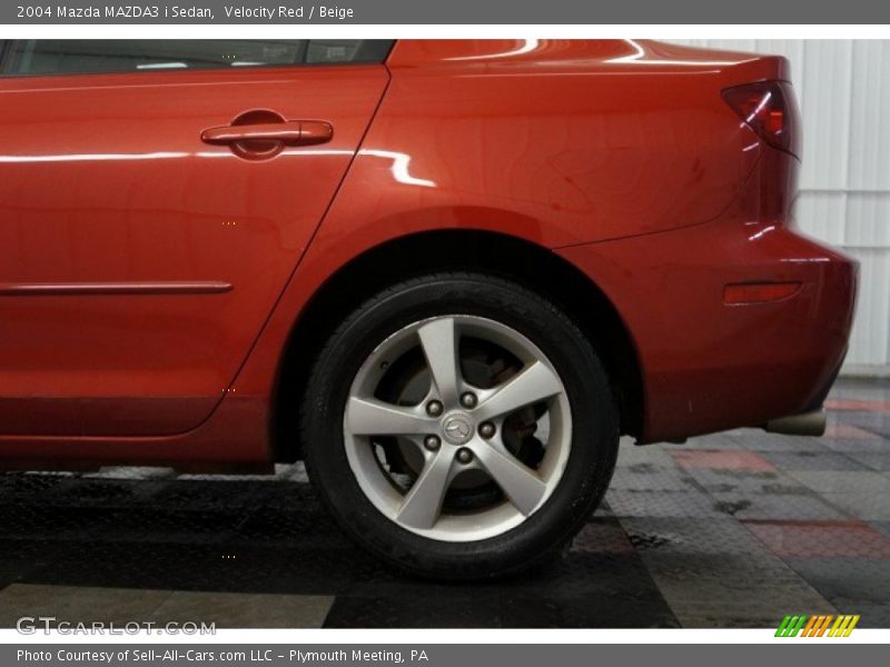 Velocity Red / Beige 2004 Mazda MAZDA3 i Sedan