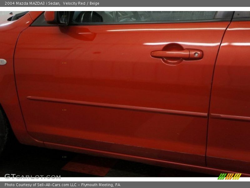 Velocity Red / Beige 2004 Mazda MAZDA3 i Sedan