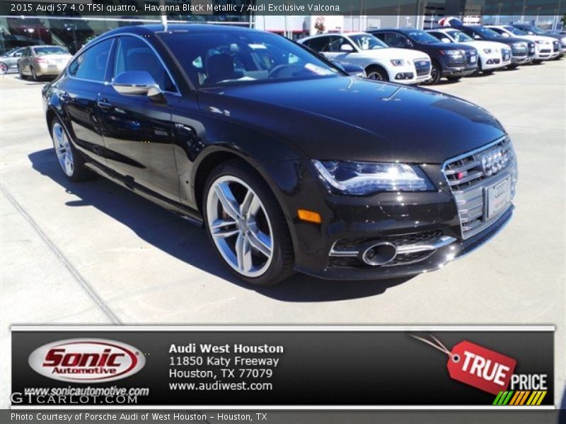 Havanna Black Metallic / Audi Exclusive Valcona 2015 Audi S7 4.0 TFSI quattro