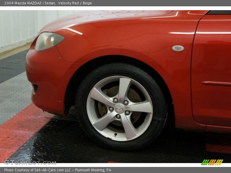 Velocity Red / Beige 2004 Mazda MAZDA3 i Sedan