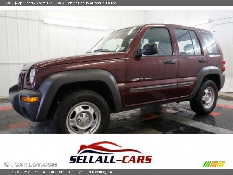 Dark Garnet Red Pearlcoat / Taupe 2002 Jeep Liberty Sport 4x4